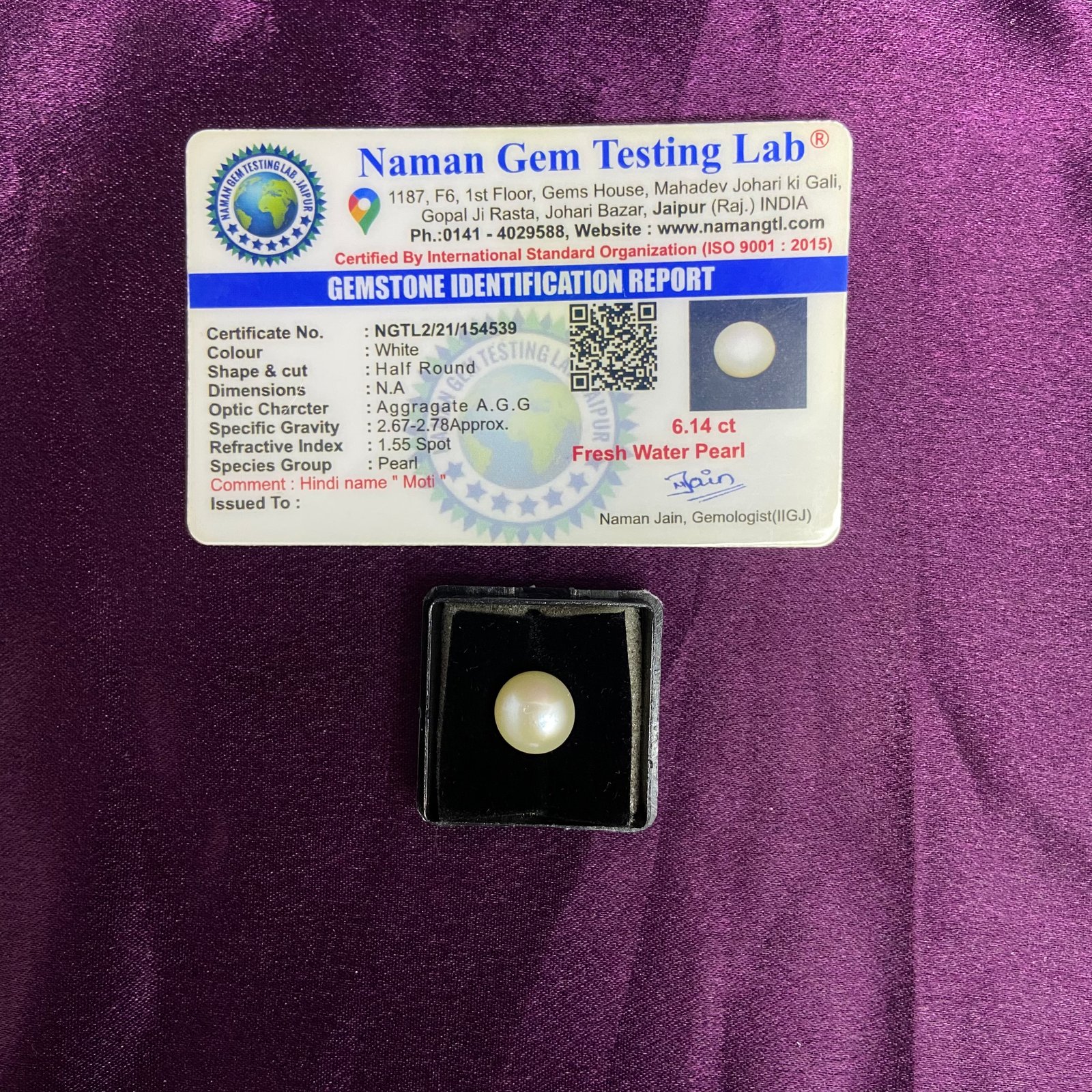 Pearl (मोती) 6.14 Ct