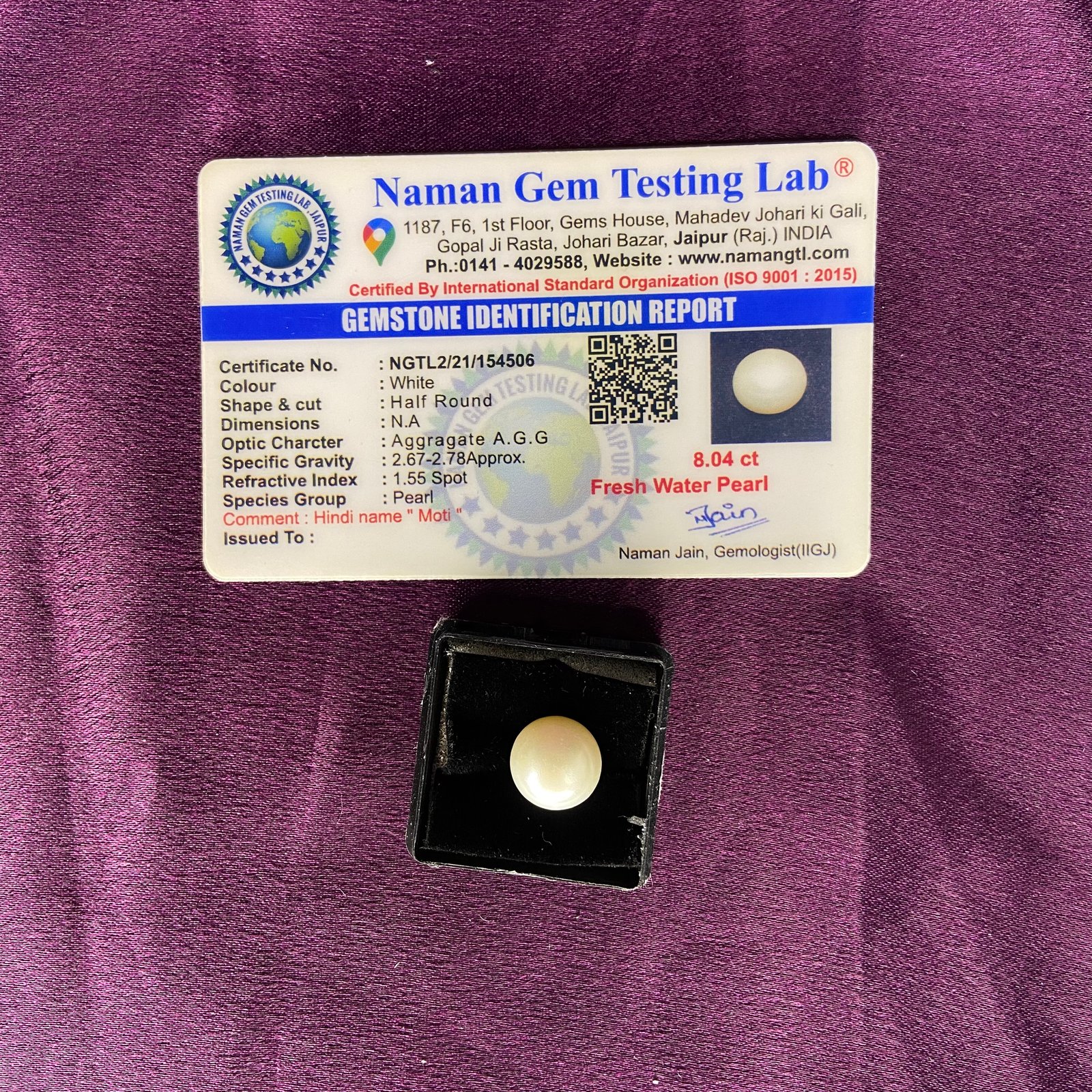 Pearl (मोती) 8.04 Ct