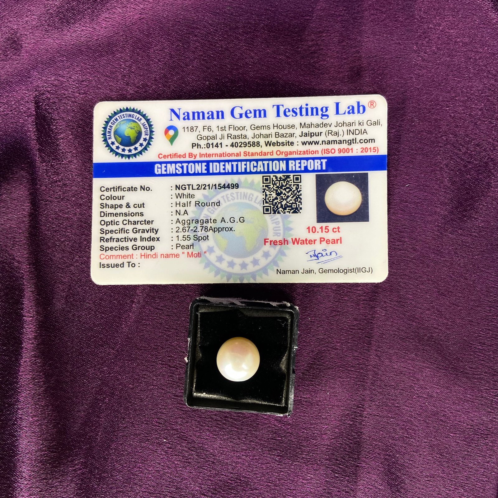 Pearl (मोती) 10.15 Ct