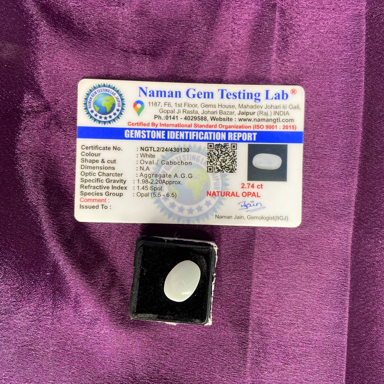 Opal (ओपल) 2.74 Ct