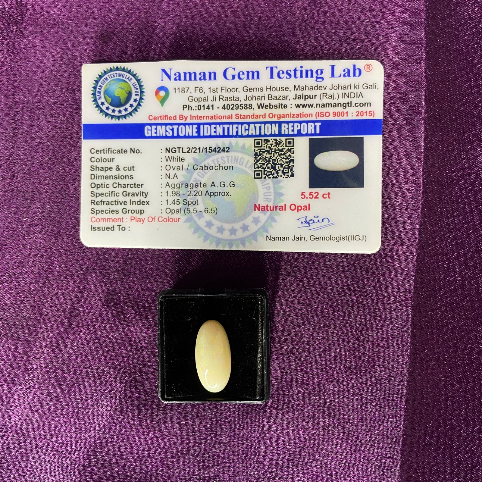 Opal (ओपल) 5.52 Ct